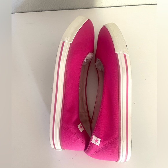 CONVERSE One Star woman’s pink canvas slip on shoes size 10 - Picture 6 of 11